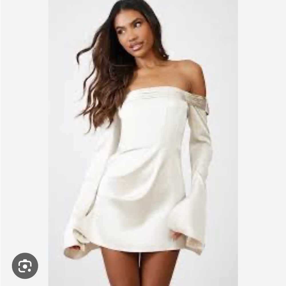 PLT Bardot Dress - Champagne